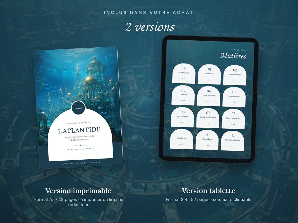 Atlantis - Illustrated PDF Ebook (Printable Version + Tablet)