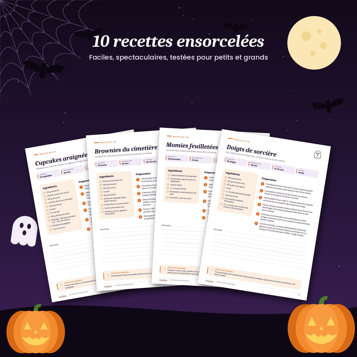 The Halloween Grimoire – Complete Party Kit: Recipes, DIY Decor, Makeup & Costumes (Printable PDF + Tablet)
