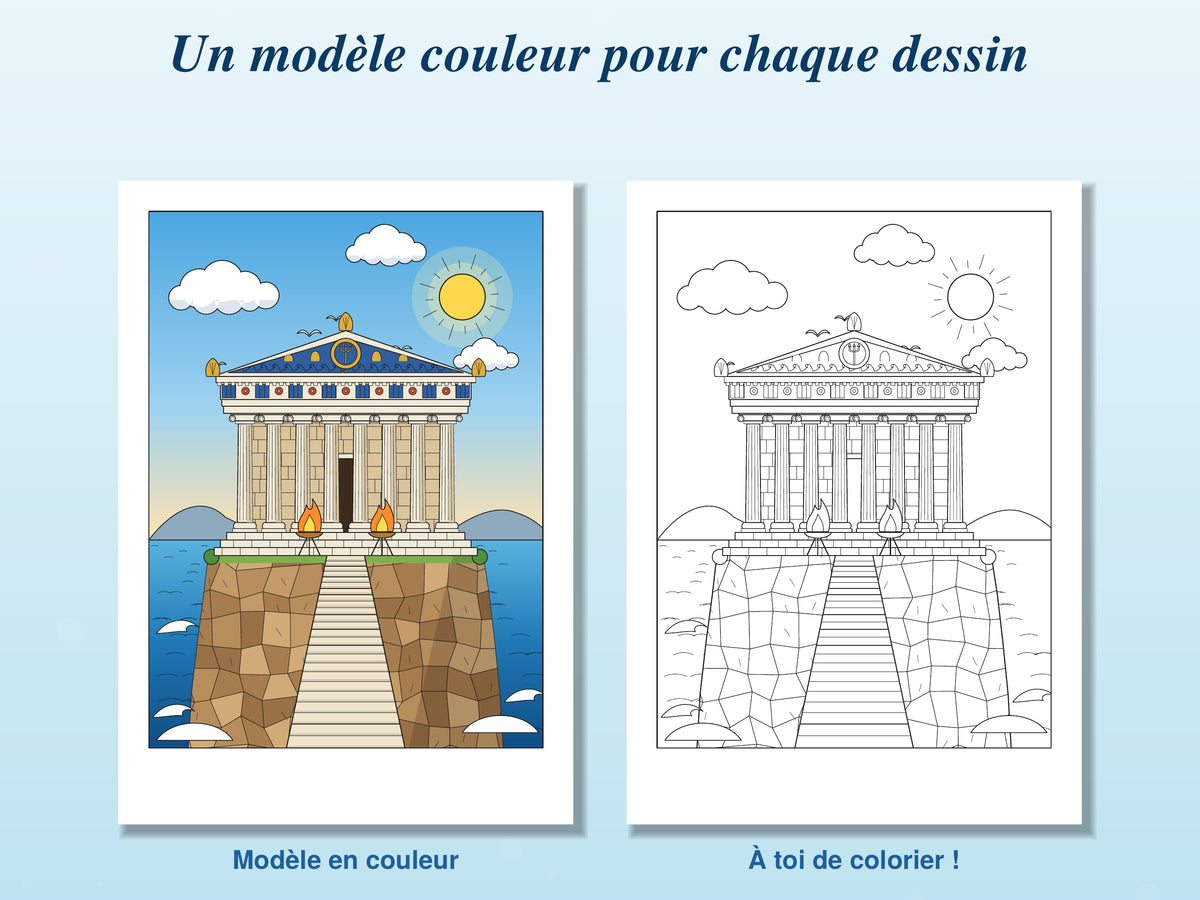 Atlantis – Printable and Tablet Coloring Book (Ages 10+)
