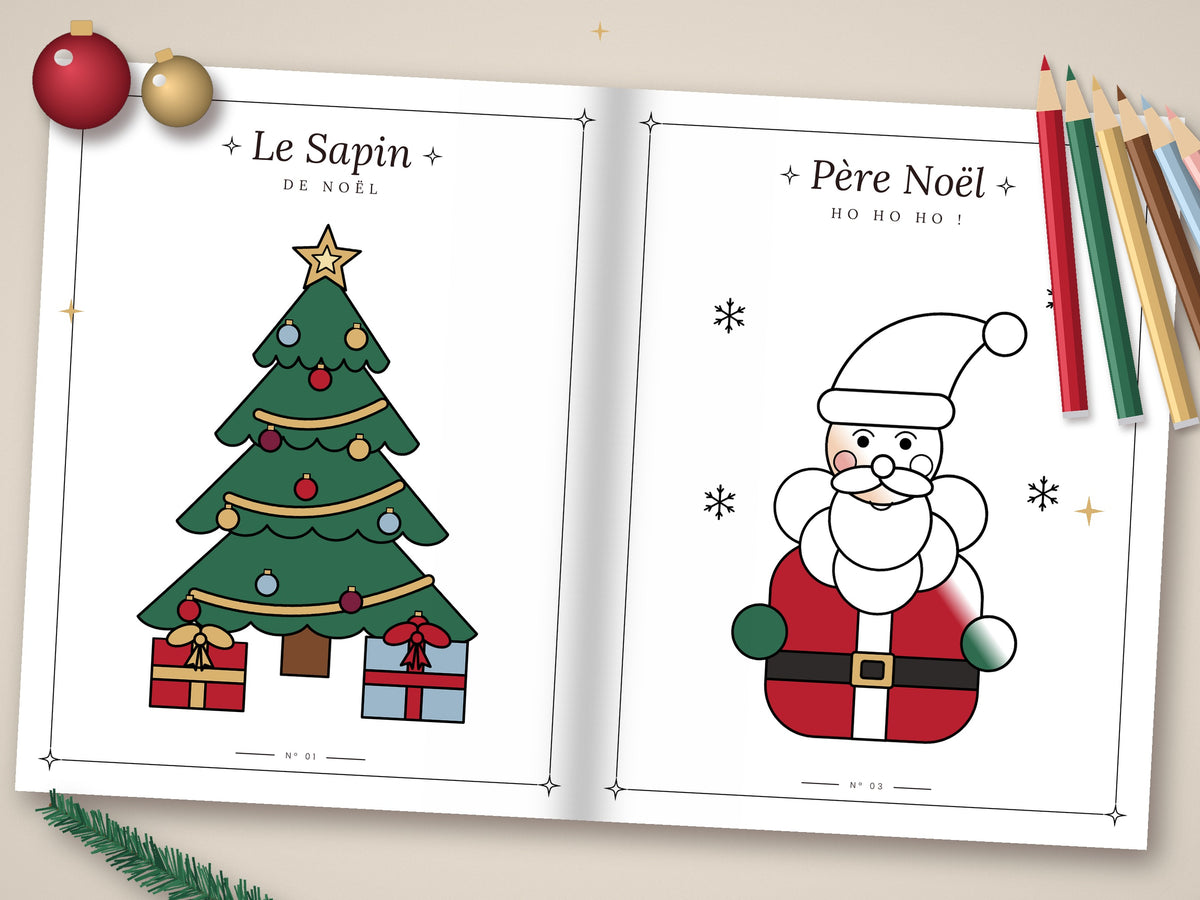 Mon Livre de Coloriage de Noël – Pack numérique à imprimer et sur tablette