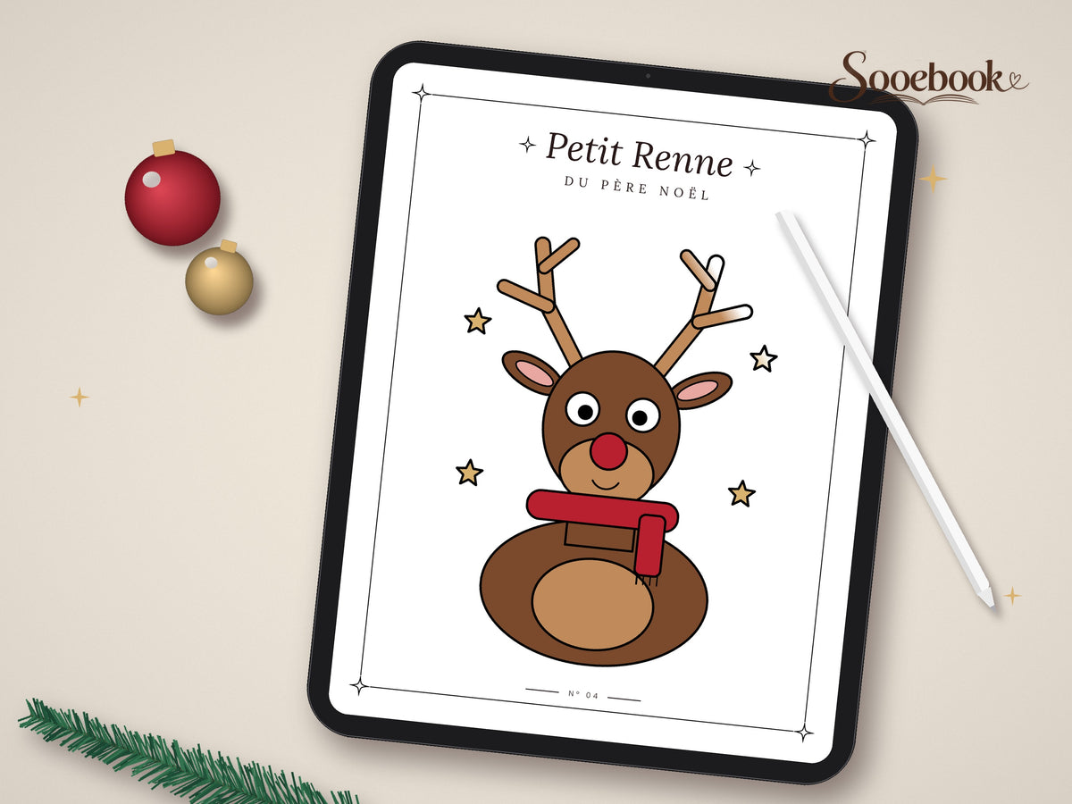Mon Livre de Coloriage de Noël – Pack numérique à imprimer et sur tablette