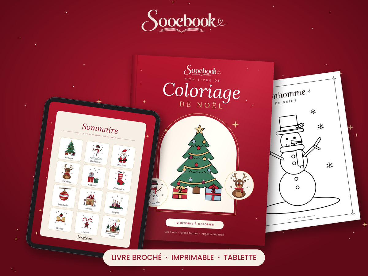 Mon Livre de Coloriage de Noël – Pack numérique à imprimer et sur tablette