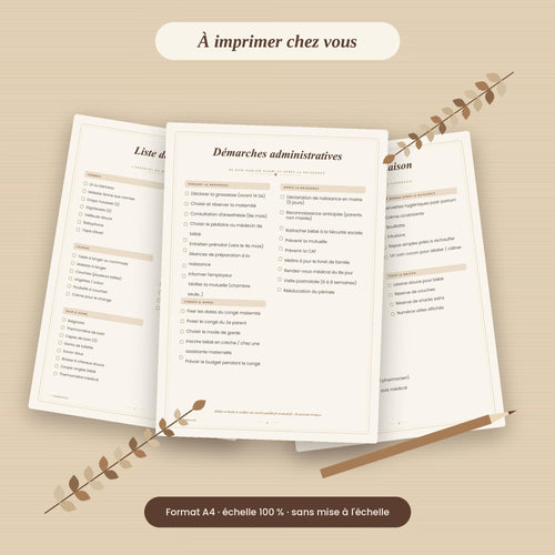 Printable Birth Guide PDF | Pregnancy Planner, Hospital Bag Checklist, Baby Budget, Birth Journal, GoodNotes