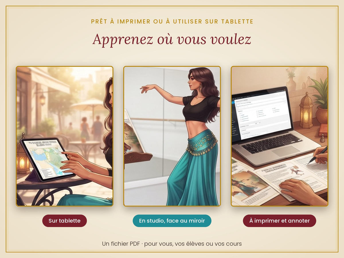 Belly Dance Educational Kit: Illustrated Fact Sheets, Posture, Egyptian Styles & History – Downloadable PDF Guide