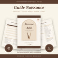 Guide Naissance PDF à imprimer | Planner Grossesse, Checklist Valise Maternité, Budget Bébé, Carnet de Naissance, GoodNotes