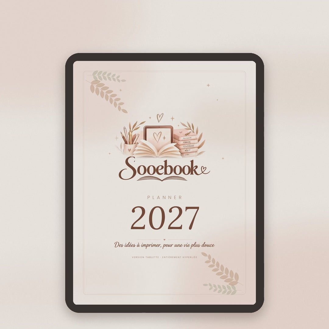 Hyperlinked Digital 2027 Planner + A4 Version | Sooebook