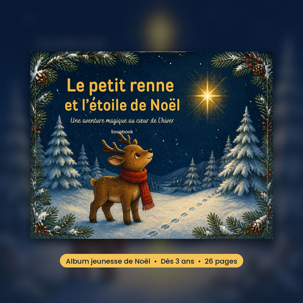 Le petit renne et l’étoile de Noël – Album de Noël pour enfants (3-6 ans)