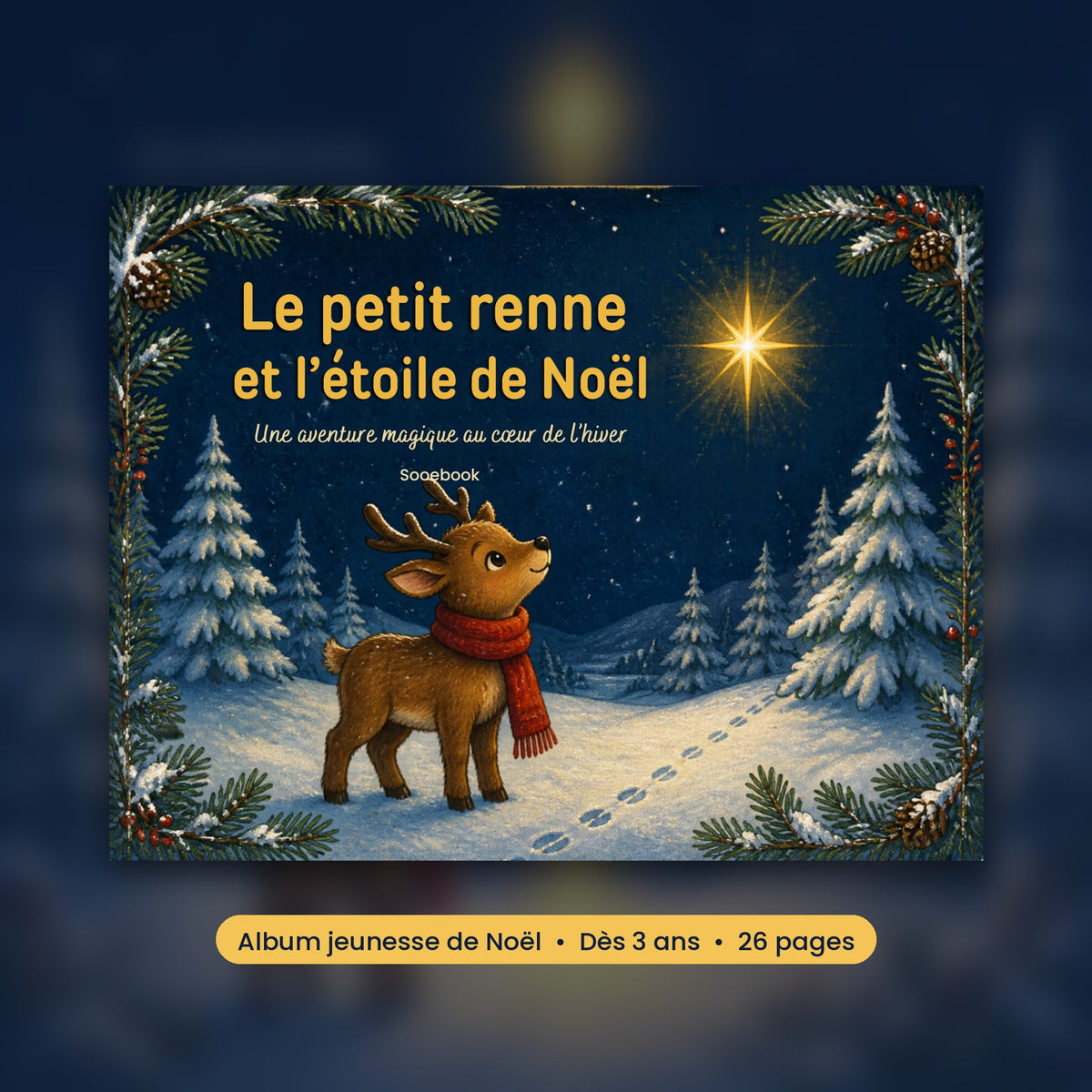Le petit renne et l’étoile de Noël – Album de Noël pour enfants (3-6 ans)