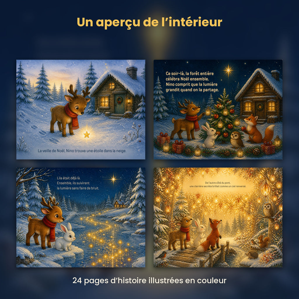 Le petit renne et l’étoile de Noël – Album de Noël pour enfants (3-6 ans)