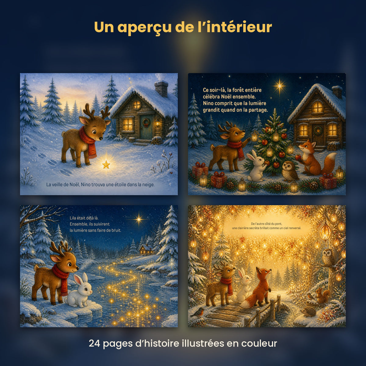 Le petit renne et l’étoile de Noël – Album de Noël pour enfants (3-6 ans)
