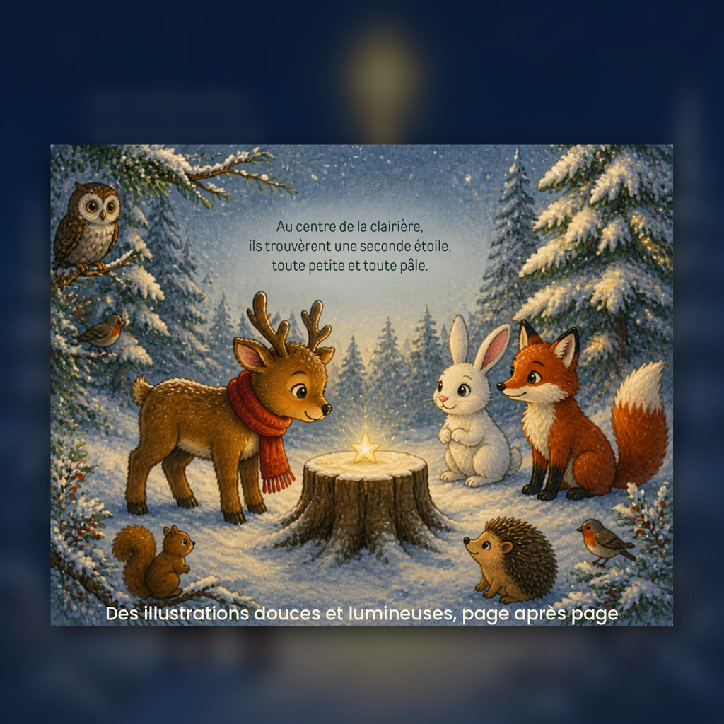 Le petit renne et l’étoile de Noël – Album de Noël pour enfants (3-6 ans)